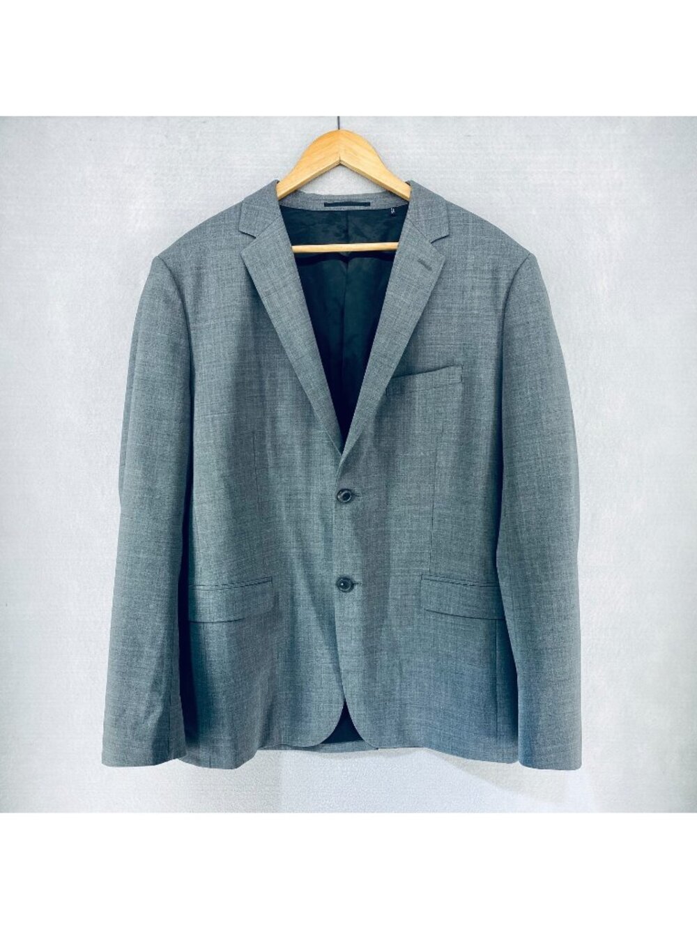 Theory Blazer Mens 44R Gray Wool Blend Sport Coat Jacket Minimalist Wedding
